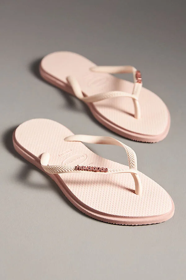 Slim Point Thong Sandals