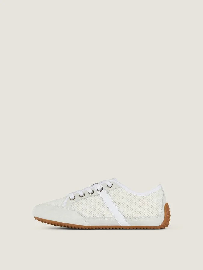 Slim sneakers in mesh and suede - Image 3