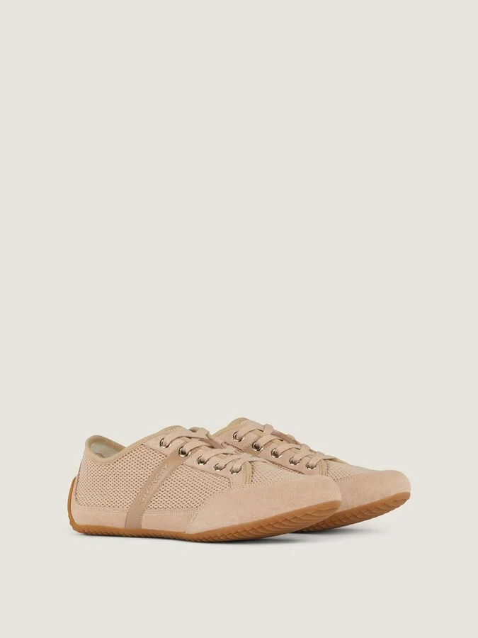 Slim sneakers in mesh and suede - Image 6