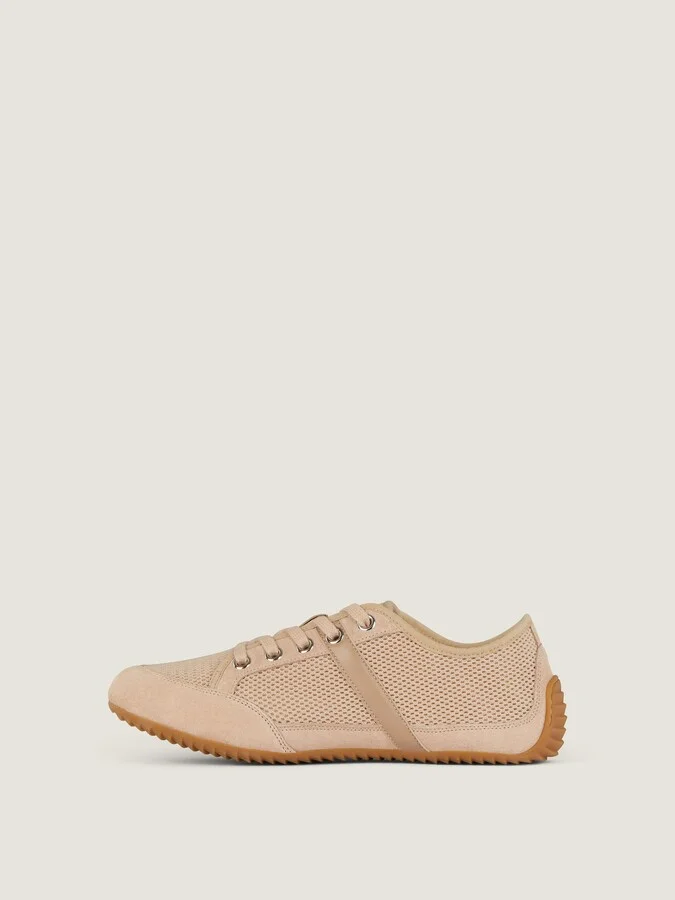 Slim sneakers in mesh and suede - Image 8