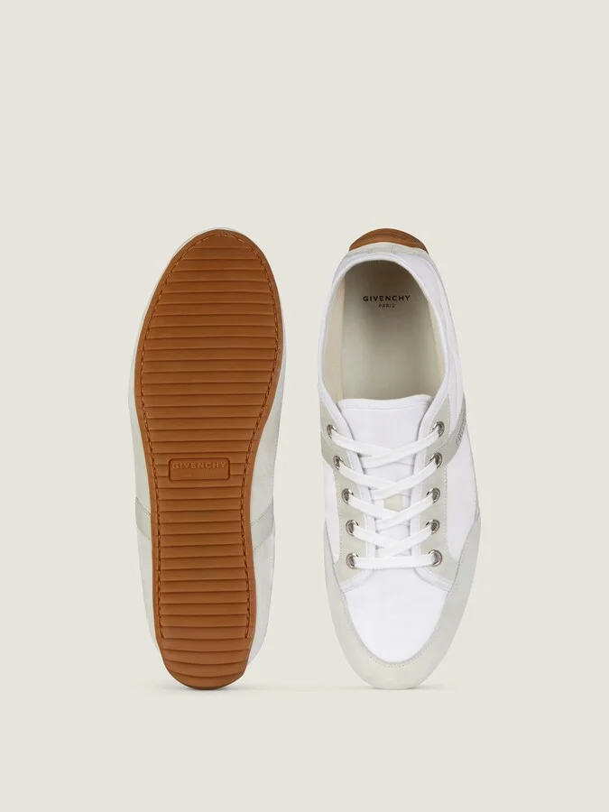 Slim sneakers in nylon and suede - Image 5