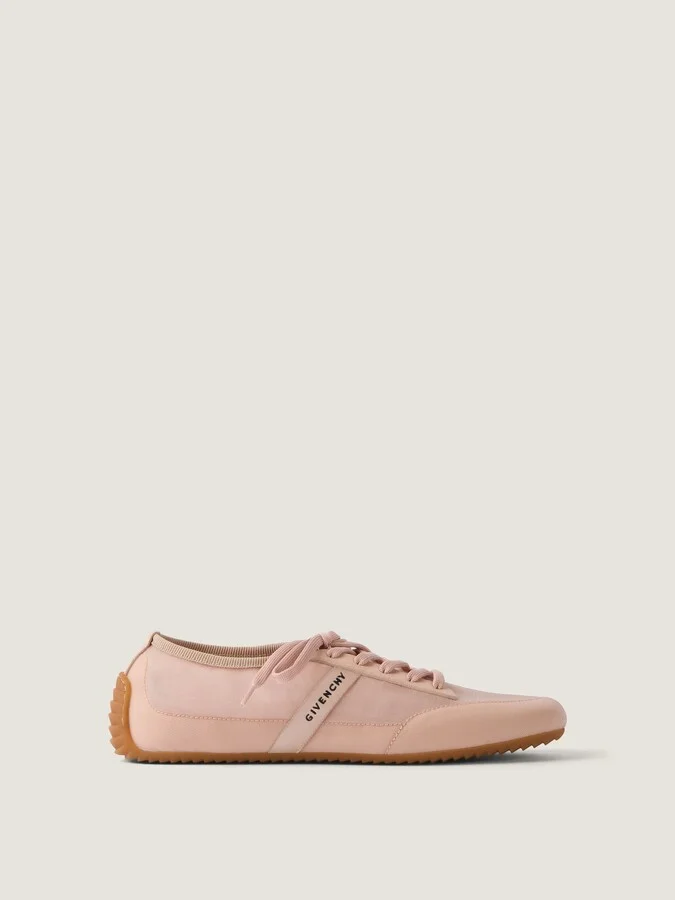 Slim sneakers in transparent mesh and leather - Image 7