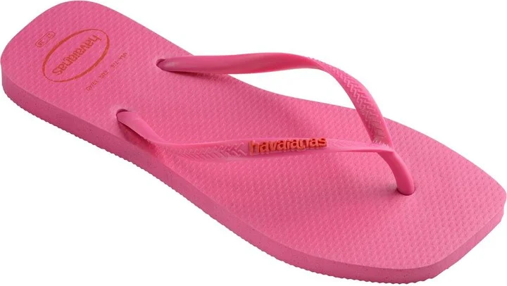 Slim Square Logo Flip Flop