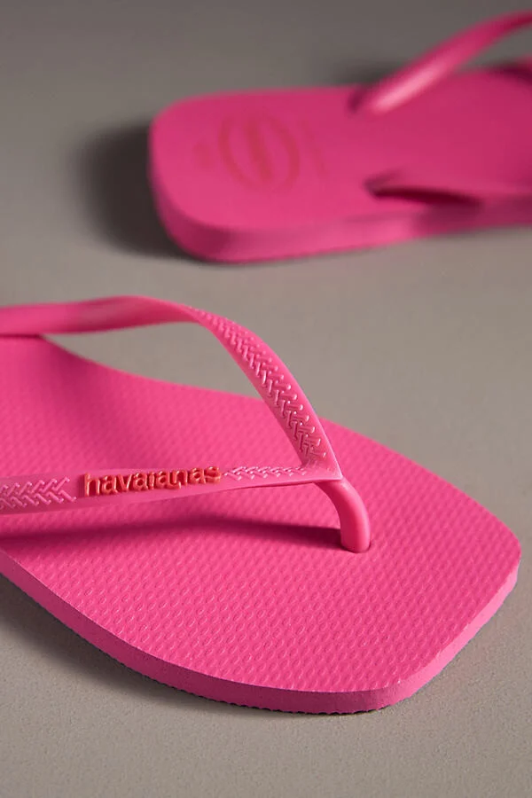 Slim Square Thong Sandals - Image 4