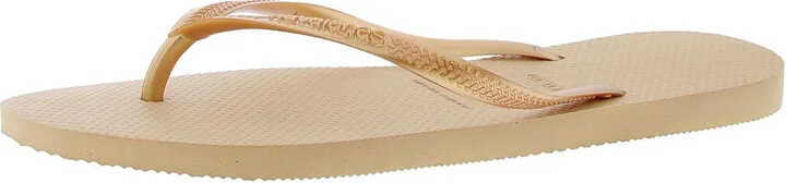 Slim Womens Textured Thong Flip-Flops