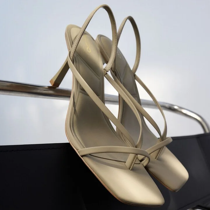 Sling back heeled sandal - Image 7