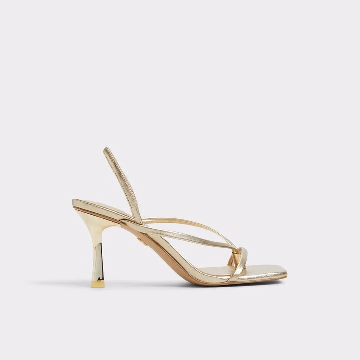 Sling back heeled sandal