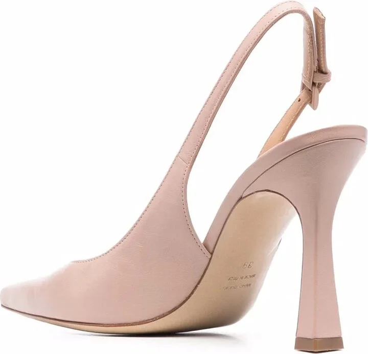 Sling-Back Leather Mules - Image 3