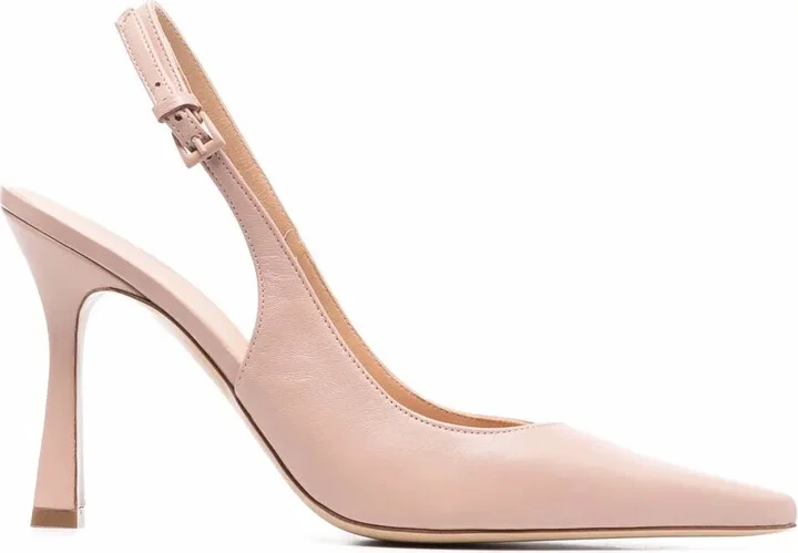 Sling-Back Leather Mules