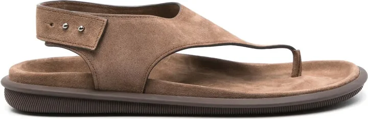 Sling-Back Suede Sandals