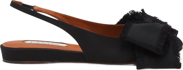 Slingback Ballerina Flat In Satin