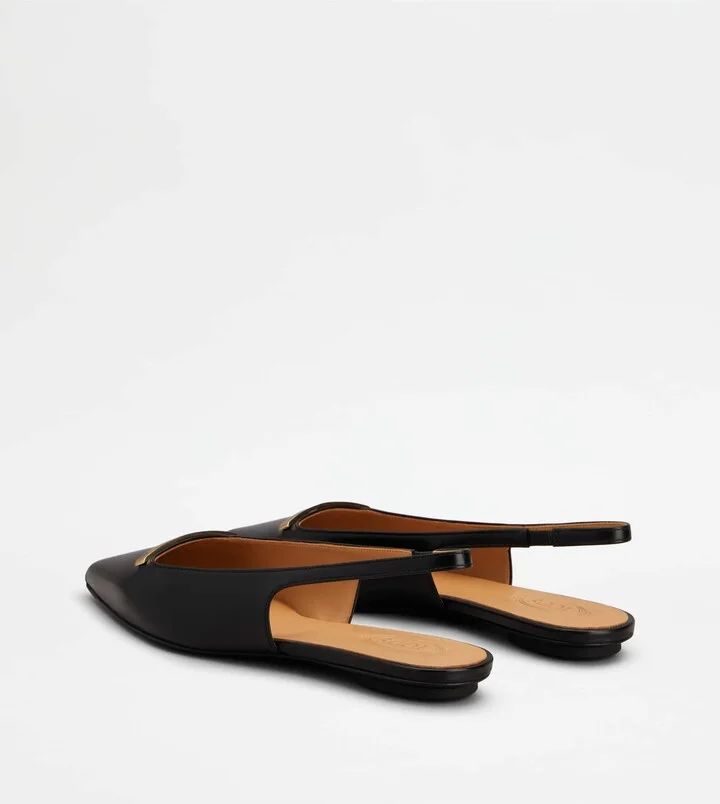 Slingback Ballerinas in Leather - Image 3