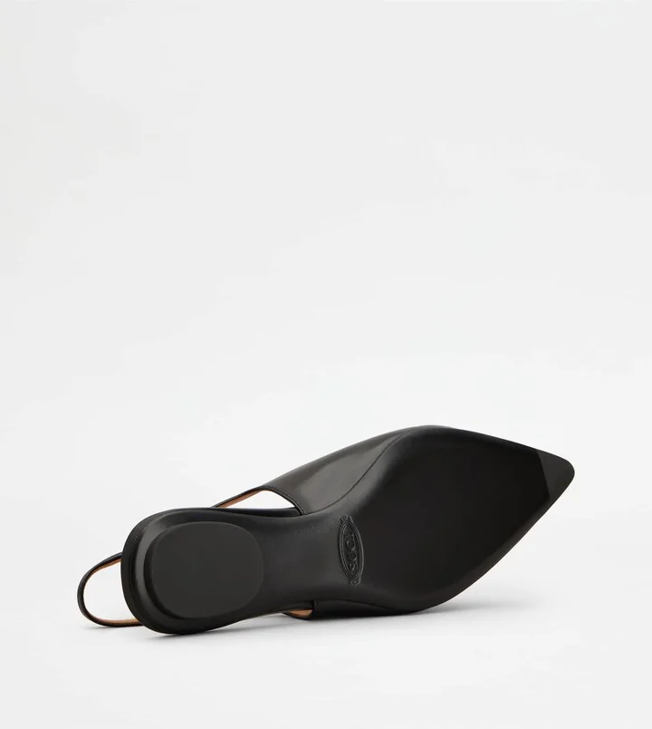 Slingback Ballerinas in Leather - Image 4