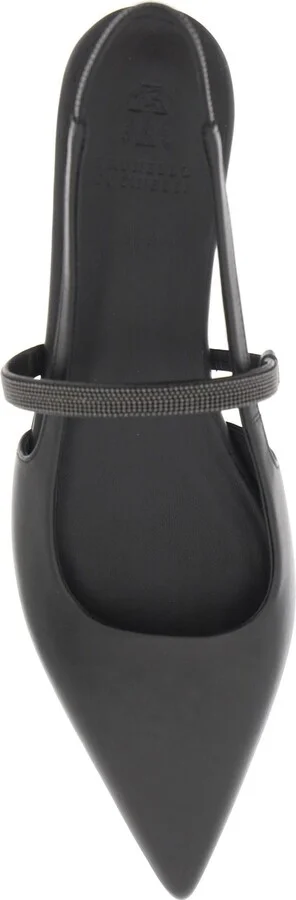 Slingback Ballet Flats With Precious Strap - Image 2