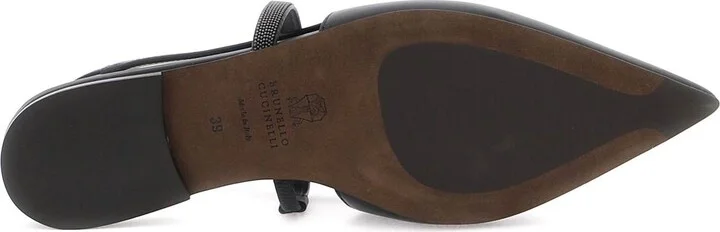 Slingback Ballet Flats With Precious Strap - Image 5
