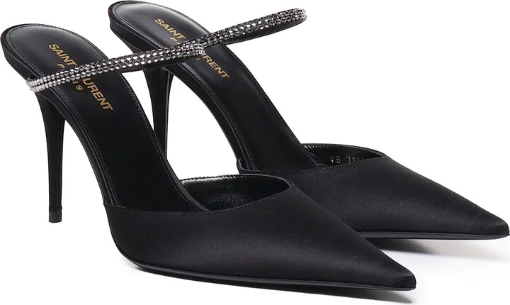 Slingback Barbara In Satin - Image 2