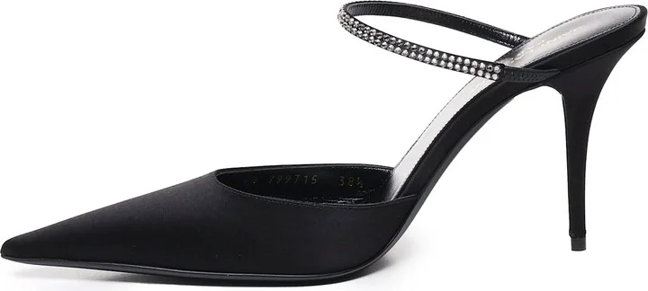 Slingback Barbara In Satin - Image 4