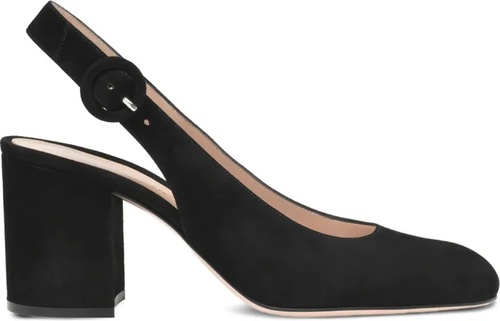 Slingback Block-Heel Pumps