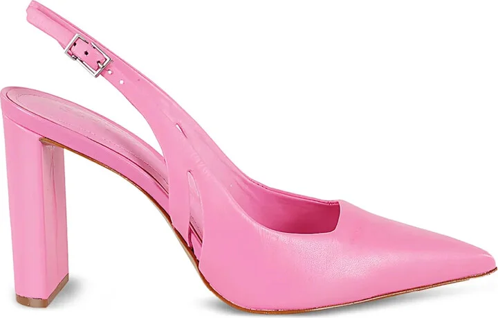 Slingback Block-Heel Pumps