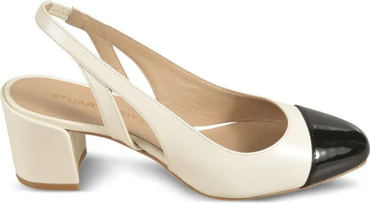 Slingback Block-Heel Pumps