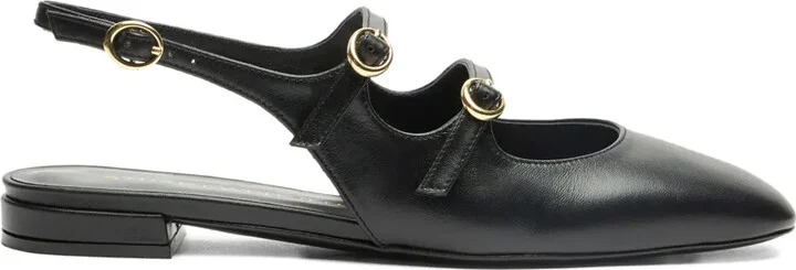 Slingback Buckle Flats