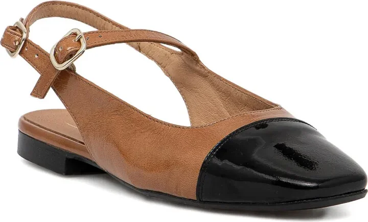 Slingback Cap-Toe Ballet Flats - Image 2