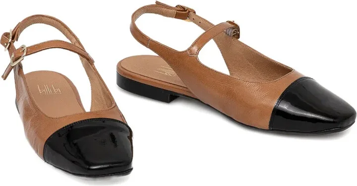 Slingback Cap-Toe Ballet Flats - Image 3
