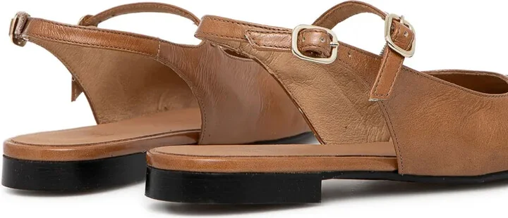 Slingback Cap-Toe Ballet Flats - Image 4