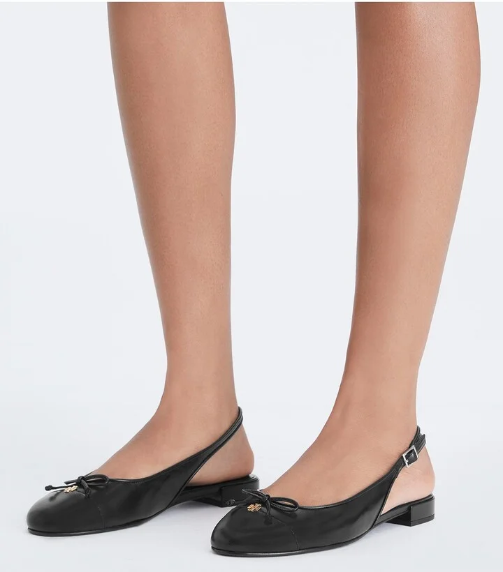 Slingback Cap Toe Flat - Image 2
