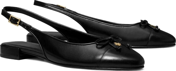 Slingback Cap Toe Flat