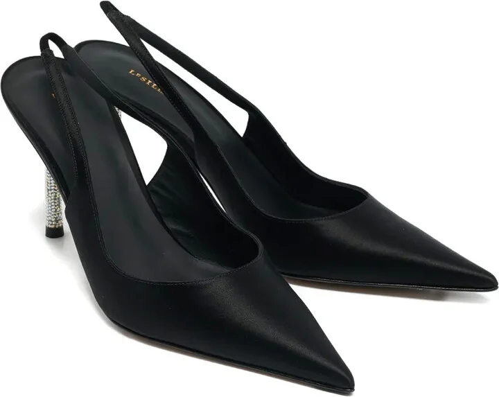 Slingback Crystal-Heel Pumps - Image 2