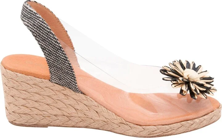 Slingback Espadrille Peep Toe Wedge Sandal - Image 11