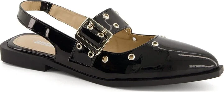 Slingback Flats Wide Buckle