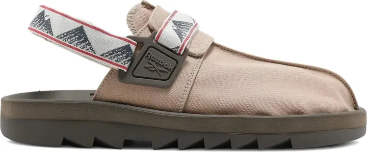 Slingback Geometric-Pattern Trainers