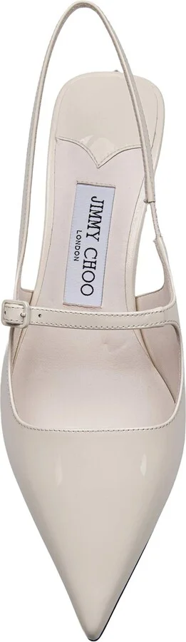 Slingback In Patent Leather, Milk Color - Image 3