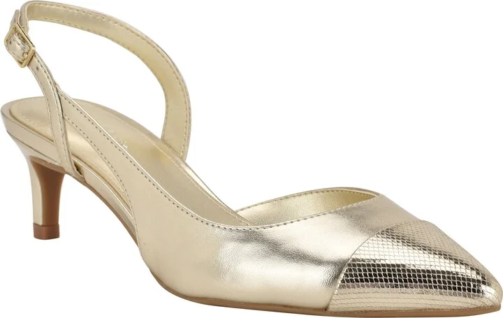 Slingback Kitten Heel Pump
