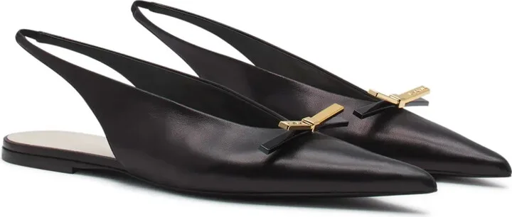 Slingback Leather Ballerina Shoes - Image 2