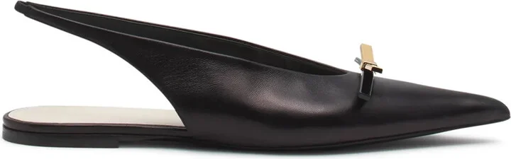 Slingback Leather Ballerina Shoes