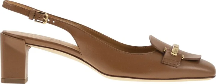 Slingback Leather Décolleté - Image 2