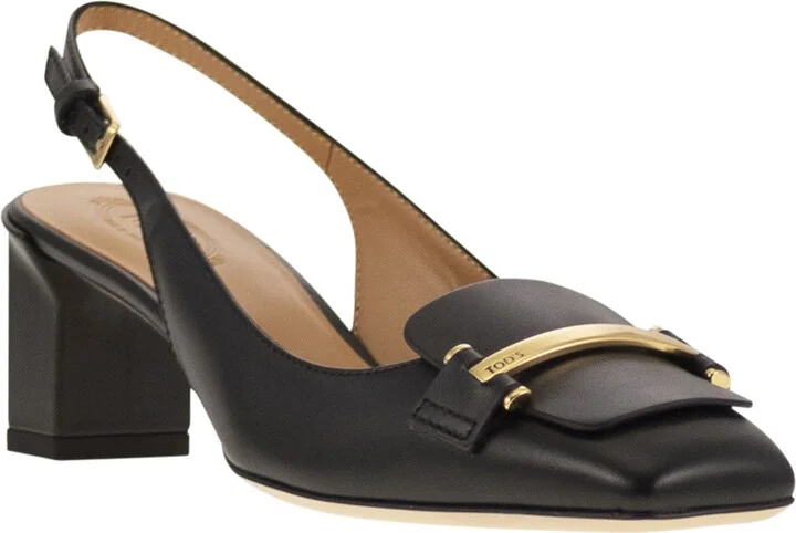Slingback Leather Décolleté - Image 2