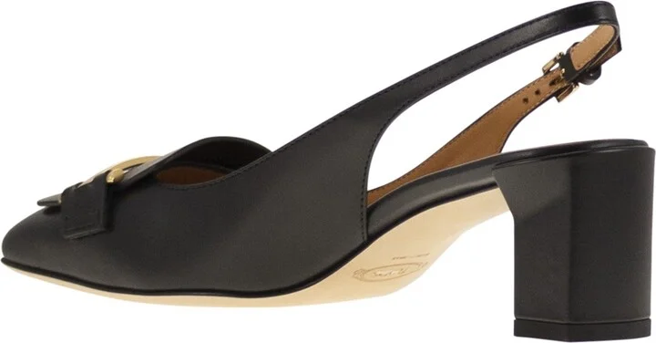 Slingback Leather Décolleté - Image 3