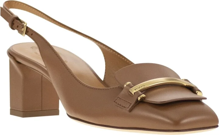 Slingback Leather Décolleté