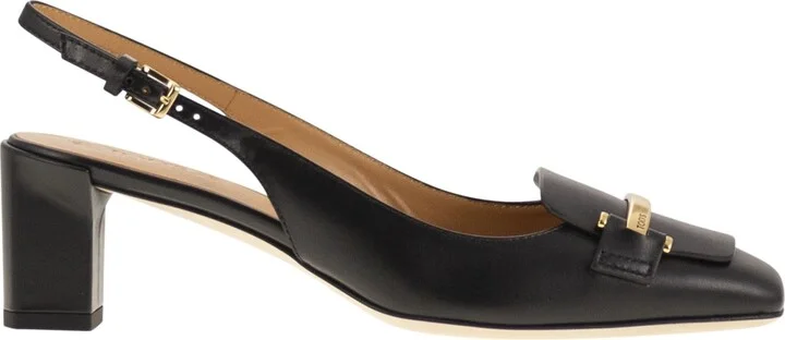 Slingback Leather Décolleté