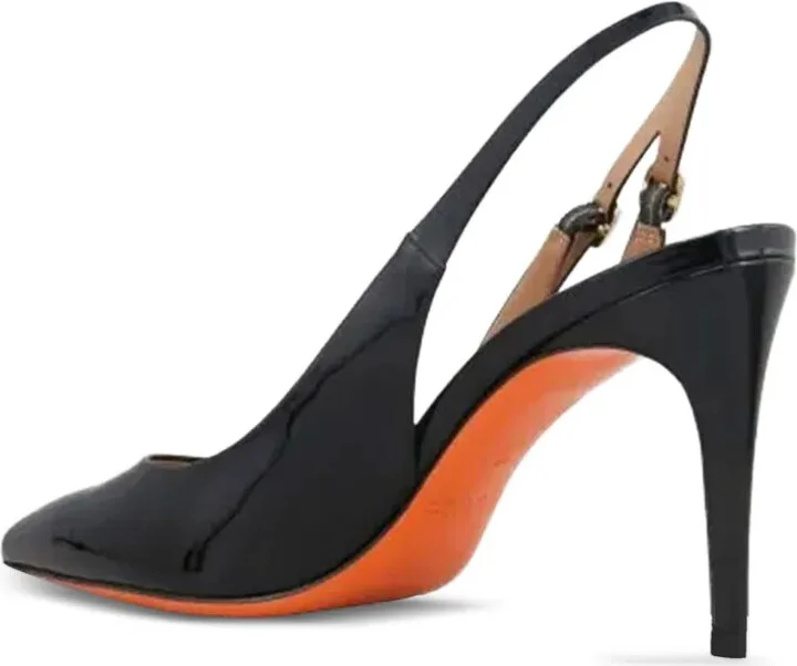 Slingback Leather Heeled Pumps - Image 2