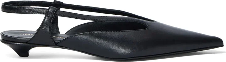Slingback Leather Pumps