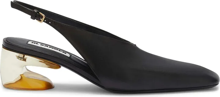 Slingback Leather Pumps