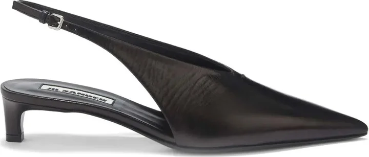 Slingback Leather Pumps