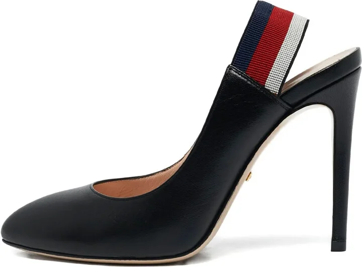 Slingback Leather Pumps