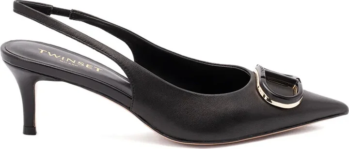 Slingback Leather Pumps