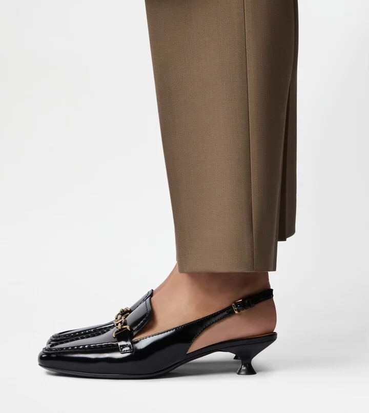 Slingback Loafers in Leather - Image 2